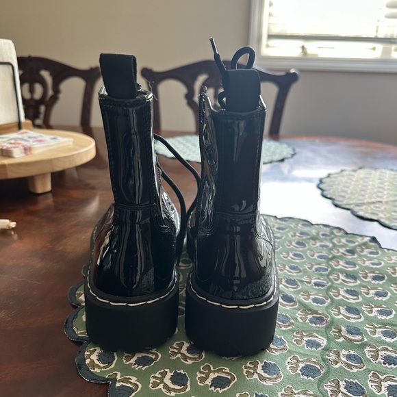 Sincerely Jules - Black Leather Combat Boots (size 6.5) - Picture 3 of 5